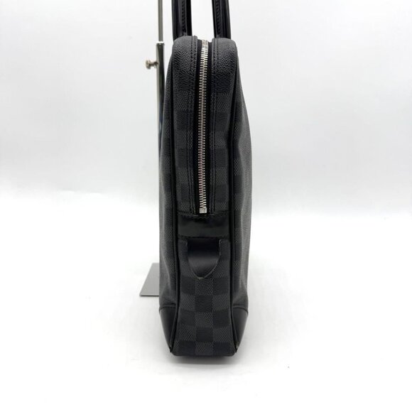 Authentic Louis Vuitton Damier Graphite Porte Document Voyage Brief Case Bag Men - Picture 6 of 14